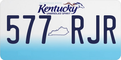 KY license plate 577RJR