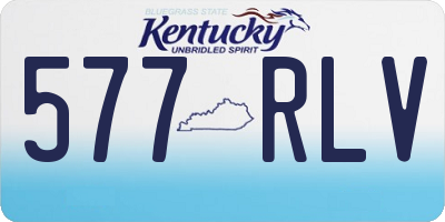 KY license plate 577RLV