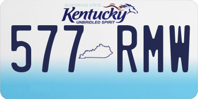 KY license plate 577RMW