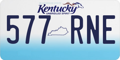 KY license plate 577RNE