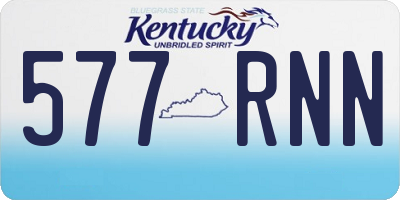 KY license plate 577RNN