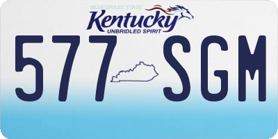 KY license plate 577SGM