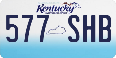 KY license plate 577SHB