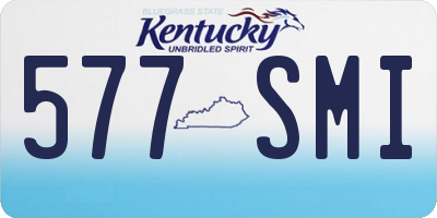 KY license plate 577SMI