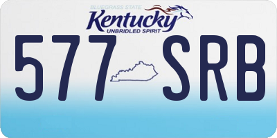 KY license plate 577SRB