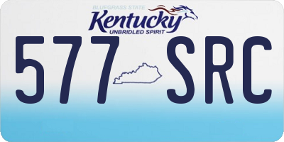 KY license plate 577SRC