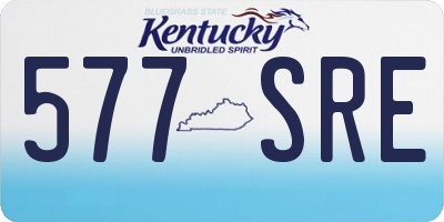 KY license plate 577SRE