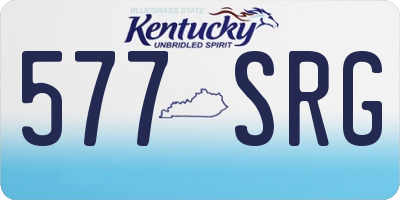 KY license plate 577SRG