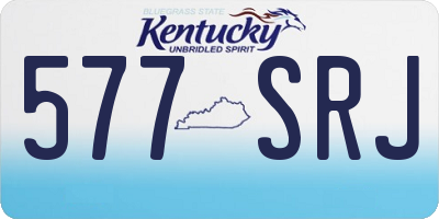 KY license plate 577SRJ