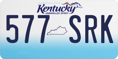KY license plate 577SRK