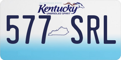 KY license plate 577SRL