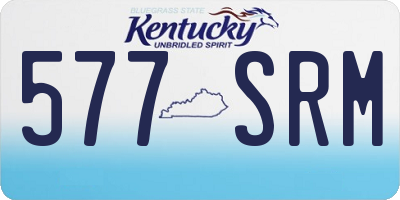 KY license plate 577SRM