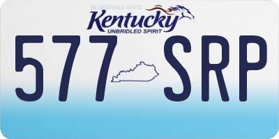 KY license plate 577SRP
