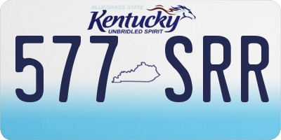 KY license plate 577SRR