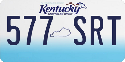 KY license plate 577SRT
