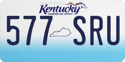 KY license plate 577SRU