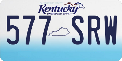 KY license plate 577SRW