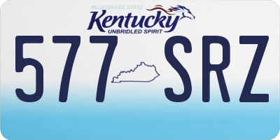KY license plate 577SRZ