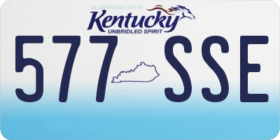 KY license plate 577SSE