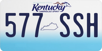KY license plate 577SSH