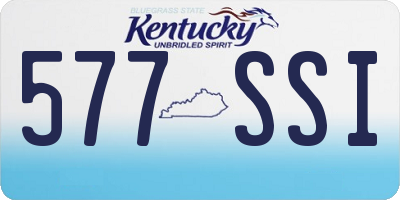 KY license plate 577SSI