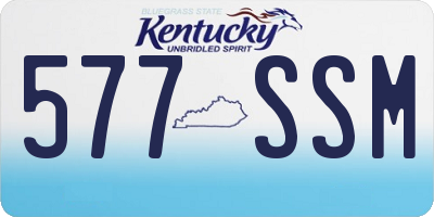 KY license plate 577SSM
