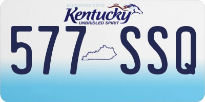 KY license plate 577SSQ