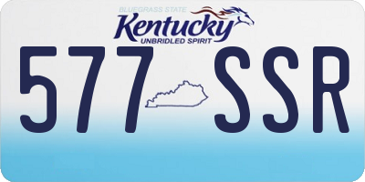 KY license plate 577SSR