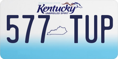 KY license plate 577TUP