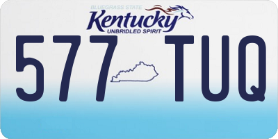 KY license plate 577TUQ
