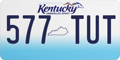 KY license plate 577TUT