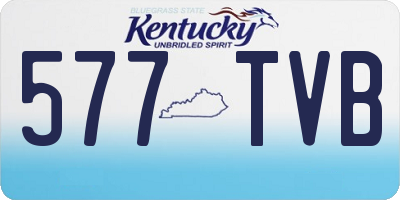 KY license plate 577TVB