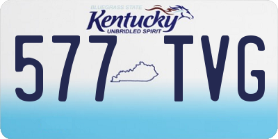 KY license plate 577TVG