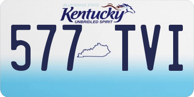 KY license plate 577TVI