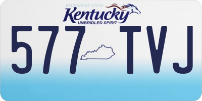 KY license plate 577TVJ