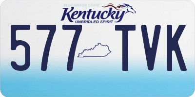 KY license plate 577TVK