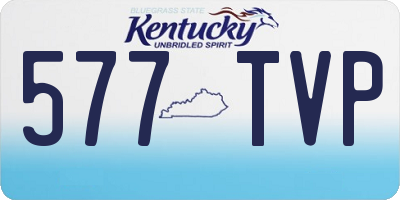 KY license plate 577TVP