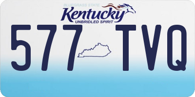 KY license plate 577TVQ