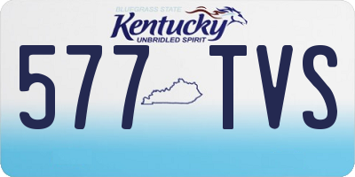 KY license plate 577TVS