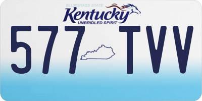 KY license plate 577TVV