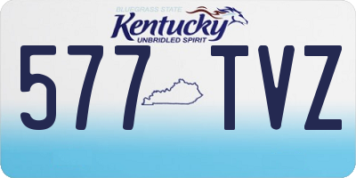 KY license plate 577TVZ
