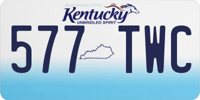 KY license plate 577TWC