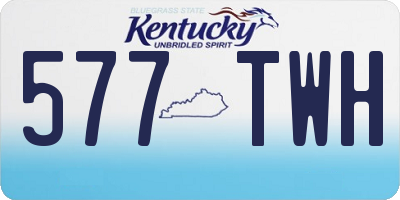 KY license plate 577TWH