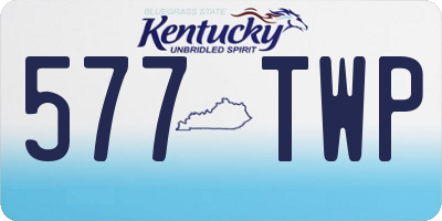 KY license plate 577TWP