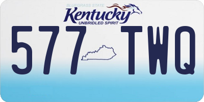 KY license plate 577TWQ