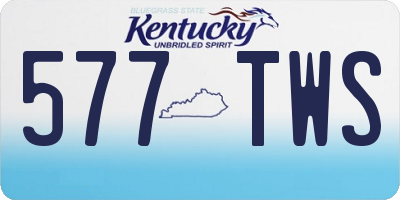 KY license plate 577TWS