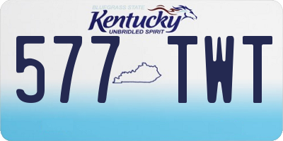 KY license plate 577TWT