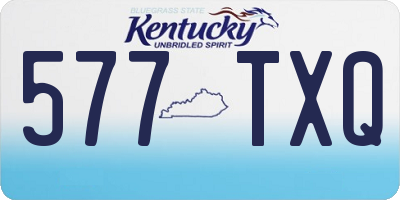KY license plate 577TXQ