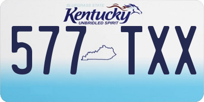 KY license plate 577TXX