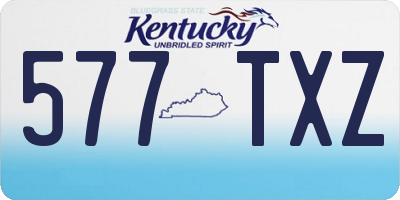 KY license plate 577TXZ